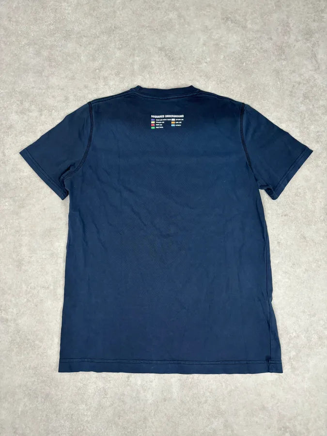 2000s Dsquared2 Multi-color Subway Navy T-Shirt gumugkO 4
