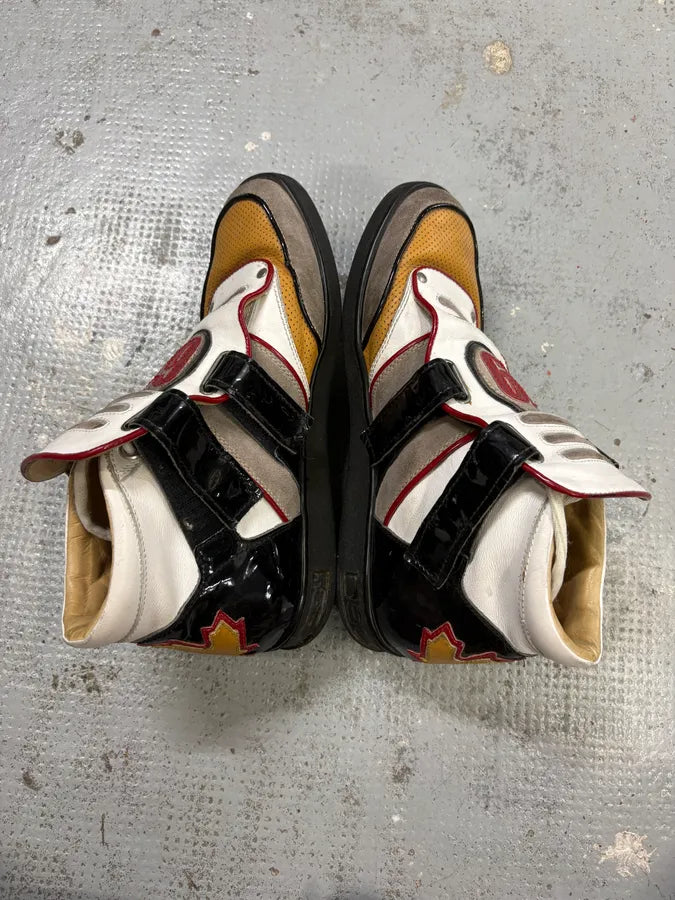 Dsquared2 1964 Multicolor Leather High-Top Sneakers uyYHSyD 4