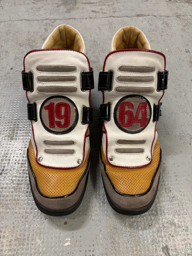 Dsquared2 1964 Multicolor Leather High-Top Sneakers uyYHSyD 1