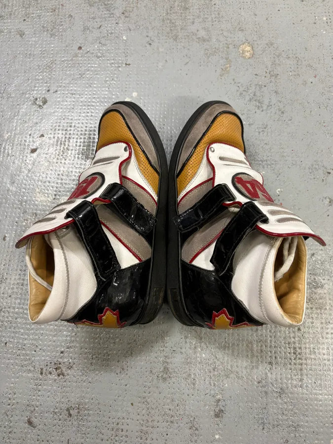 Dsquared2 1964 Multicolor Leather High-Top Sneakers uyYHSyD 5