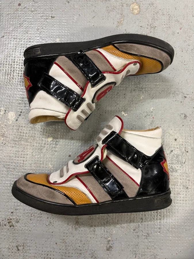 Dsquared2 1964 Multicolor Leather High-Top Sneakers uyYHSyD 3