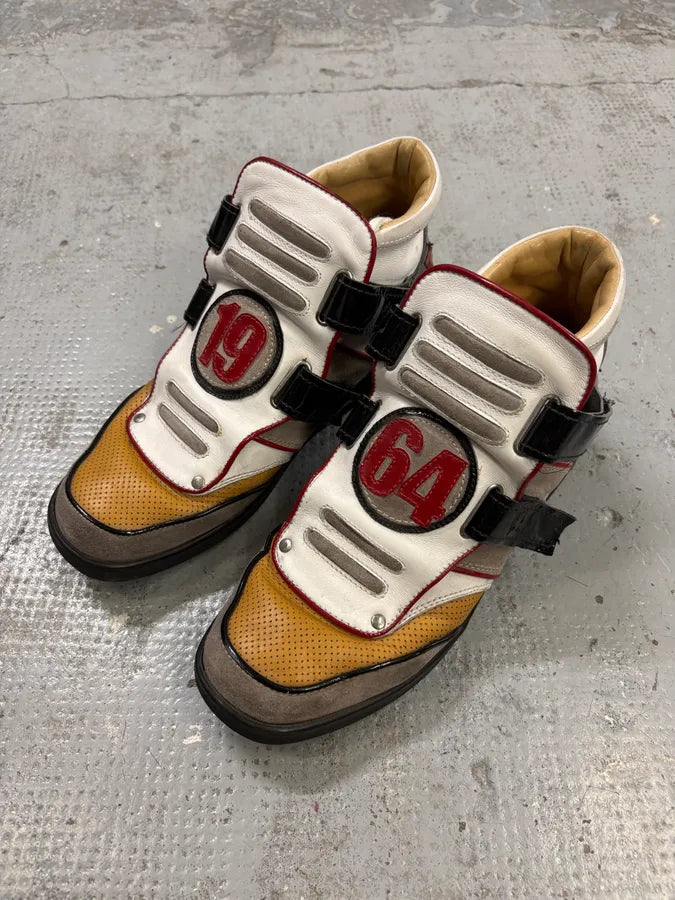 Dsquared2 1964 Multicolor Leather High-Top Sneakers uyYHSyD 2