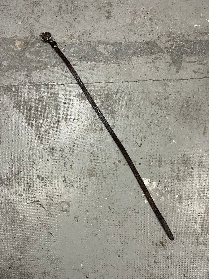 DSquared2 Naval Round Buckle Leather Belt uiFeFhS 6