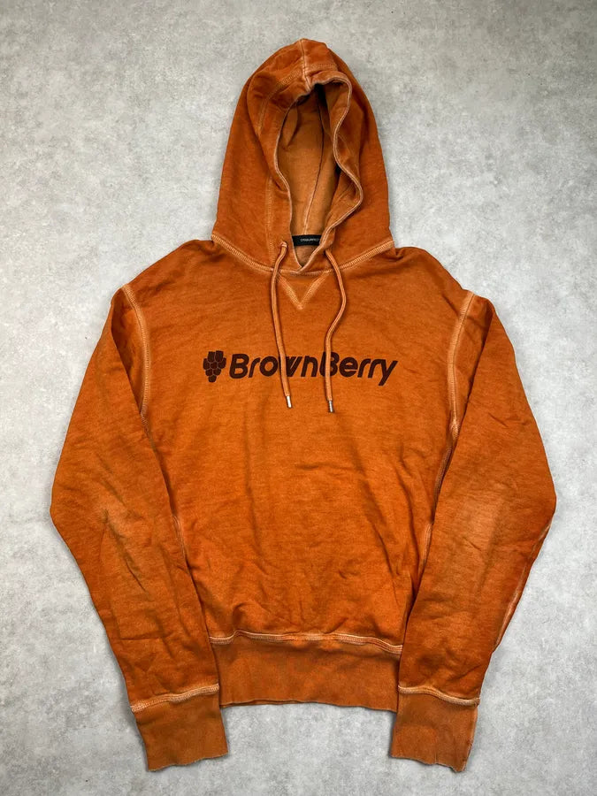 SS2012 Dsquared2 Orange Logo Hoodie xWpOKYV 0