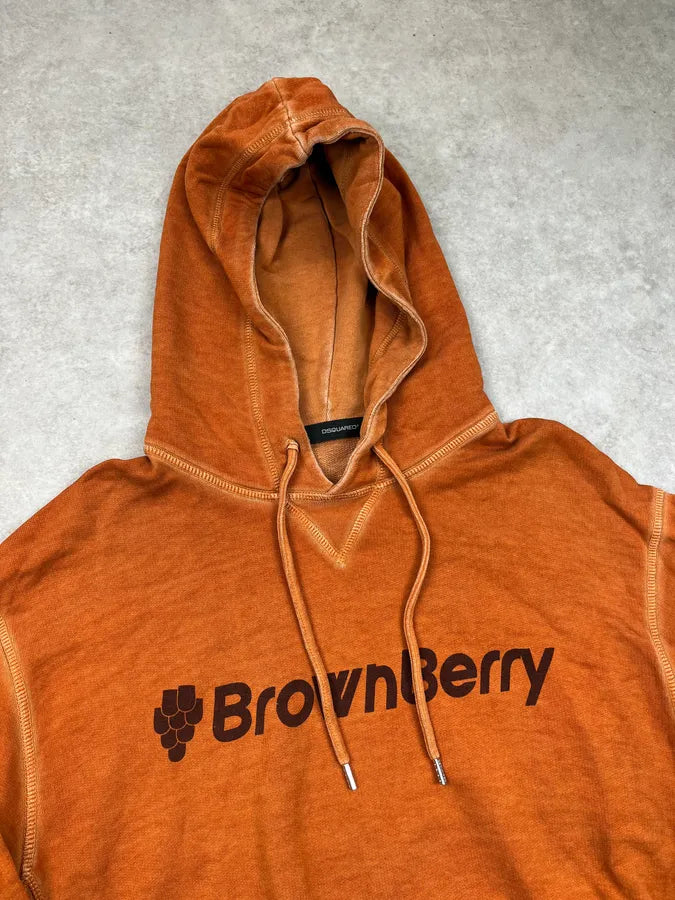 SS2012 Dsquared2 Orange Logo Hoodie xWpOKYV 4