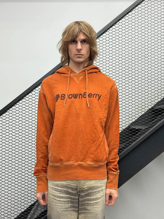 SS2012 Dsquared2 Orange Logo Hoodie xWpOKYV 1