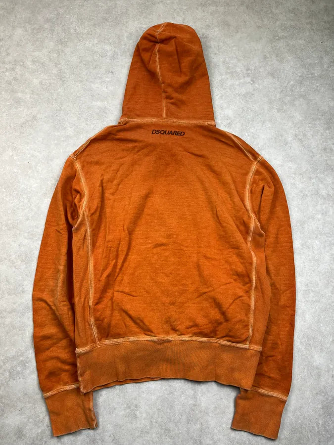 SS2012 Dsquared2 Orange Logo Hoodie xWpOKYV 3