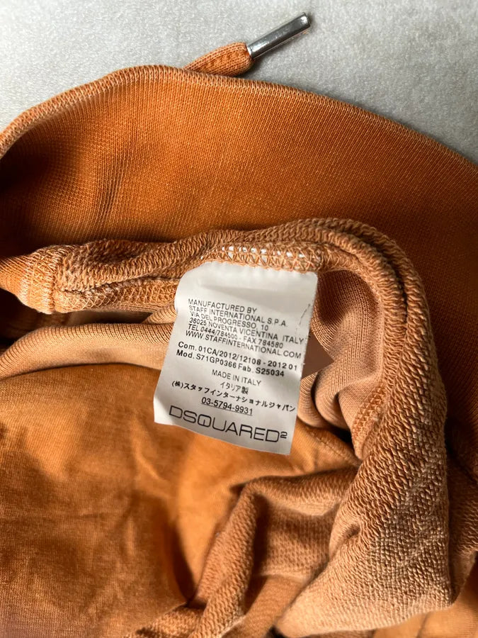 SS2012 Dsquared2 Orange Logo Hoodie xWpOKYV 8