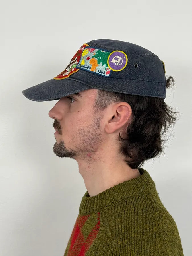 AW2001 Dsquared2 Patches Navy Cap TtyrUjU 2
