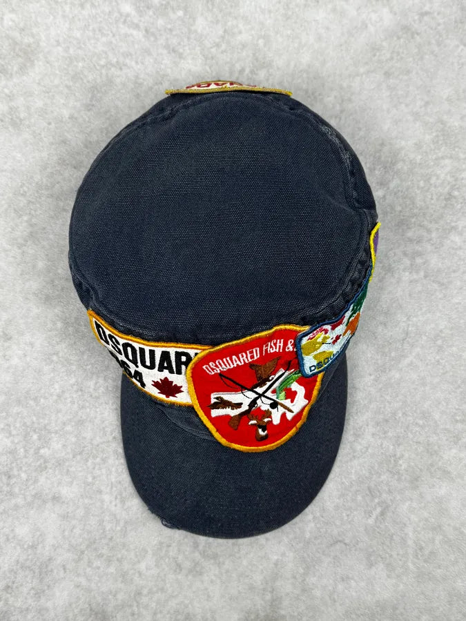 AW2001 Dsquared2 Patches Navy Cap TtyrUjU 3