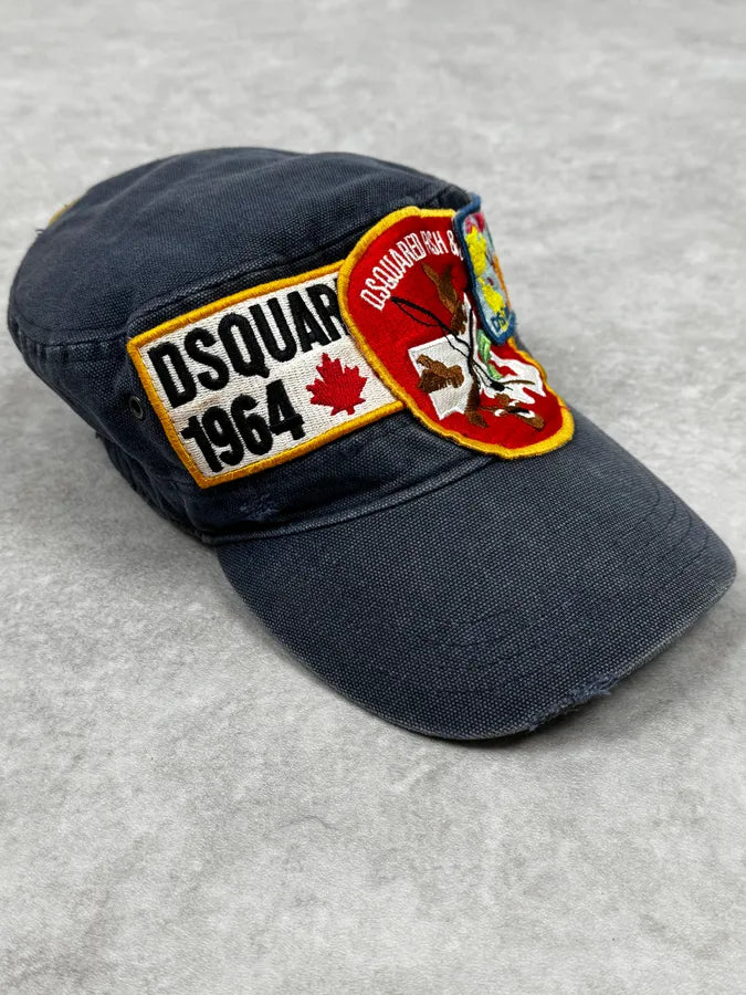 AW2001 Dsquared2 Patches Navy Cap TtyrUjU 4