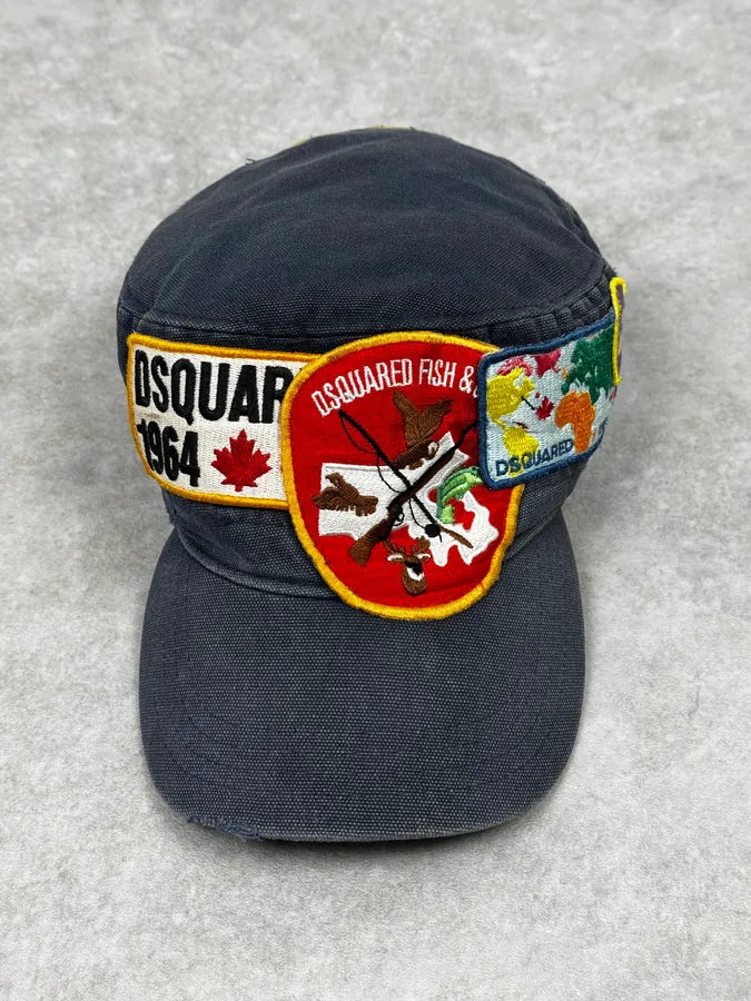AW2001 Dsquared2 Patches Navy Cap TtyrUjU 0