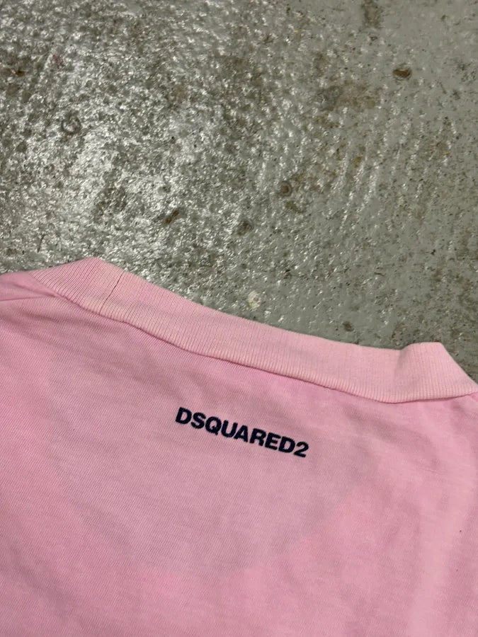 SS2017 Dsquared2 Pink Arizona Poisonous Snake Graphic T-Shirt zVTAGYt 7