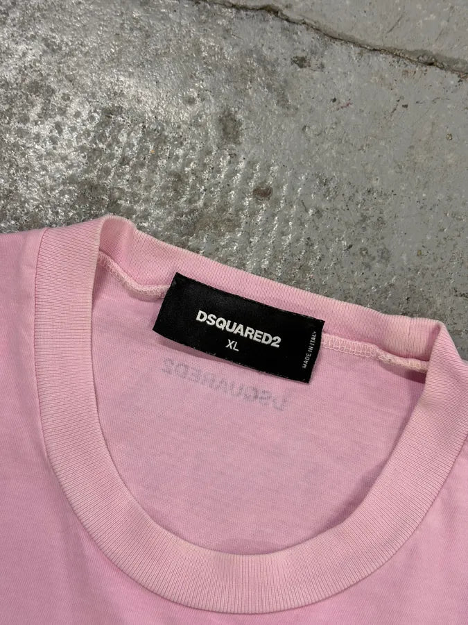 SS2017 Dsquared2 Pink Arizona Poisonous Snake Graphic T-Shirt zVTAGYt 4
