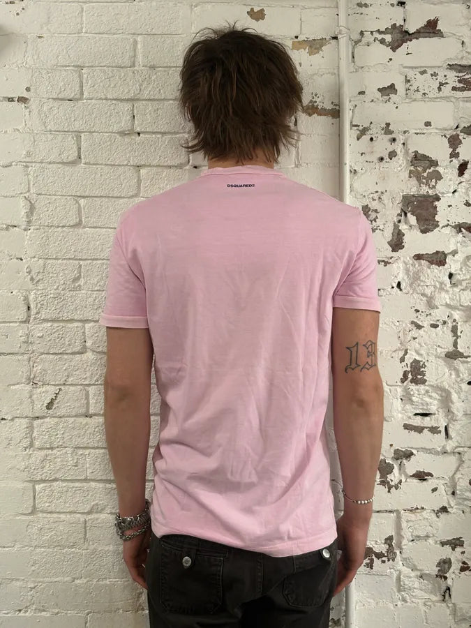 SS2017 Dsquared2 Pink Arizona Poisonous Snake Graphic T-Shirt zVTAGYt 2