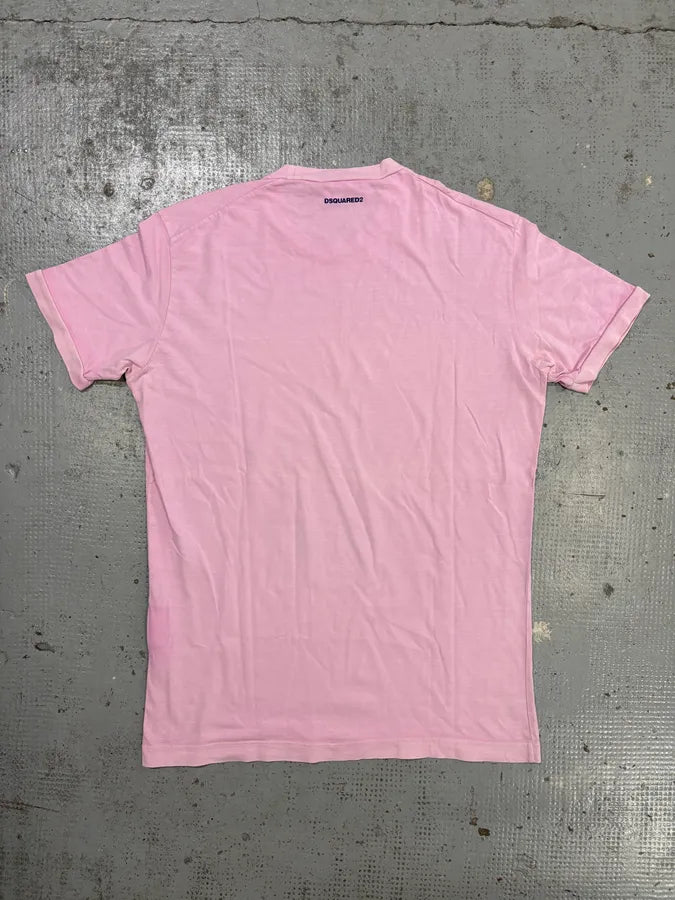 SS2017 Dsquared2 Pink Arizona Poisonous Snake Graphic T-Shirt zVTAGYt 5