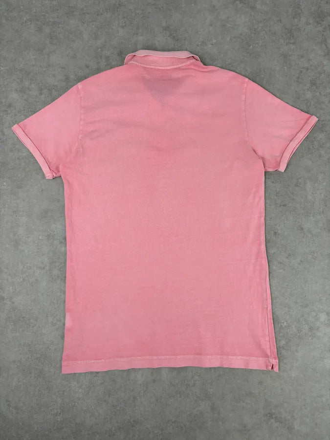 2011 Dsquared2 Pink Cotton Palm Tree Embroidered Polo HqRmwRt 4