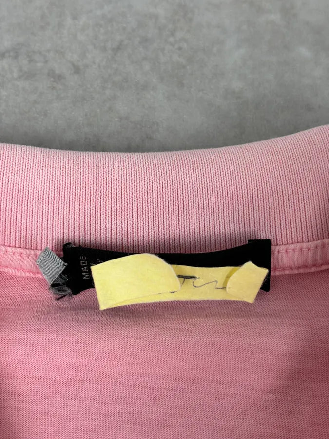 2011 Dsquared2 Pink Cotton Palm Tree Embroidered Polo HqRmwRt 6