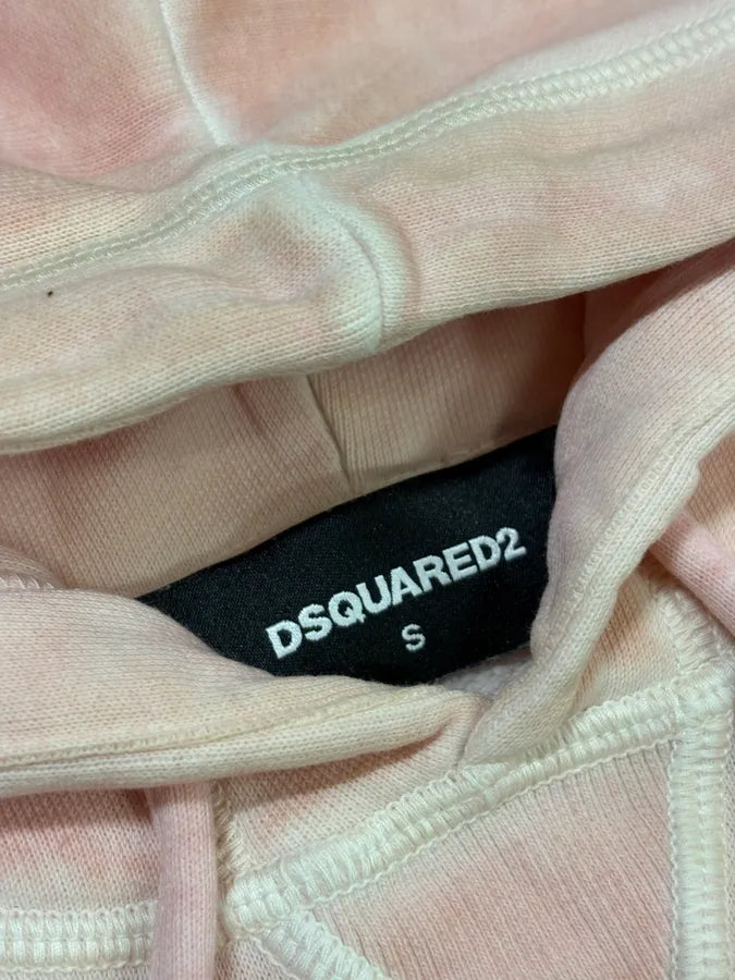 SS2019 Dsquared2 Faded Pink Vicious Bros Graphic Hoodie eSIVzKE 6