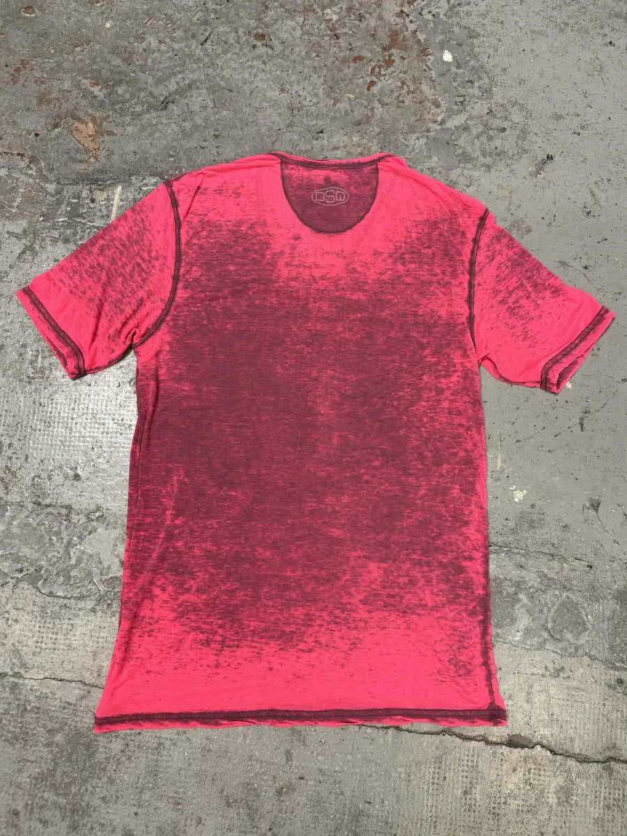 Dsquared2 Pink Electric USA Flag T-Shirt ZtGWFok 1