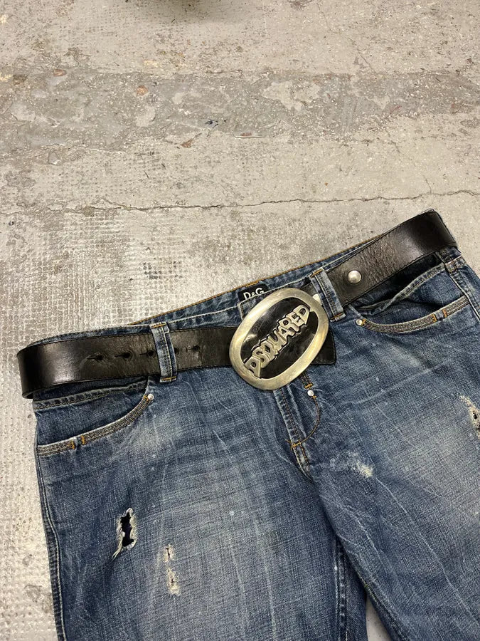 Dsquared2 Propaganda Buckle Black Belt cJiibAN 2
