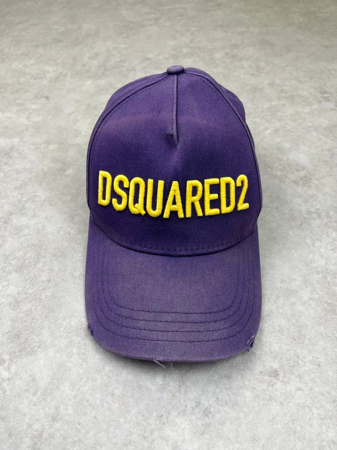Dsquared2 Propaganda Yellow & Purple Cap wvkUPya 0