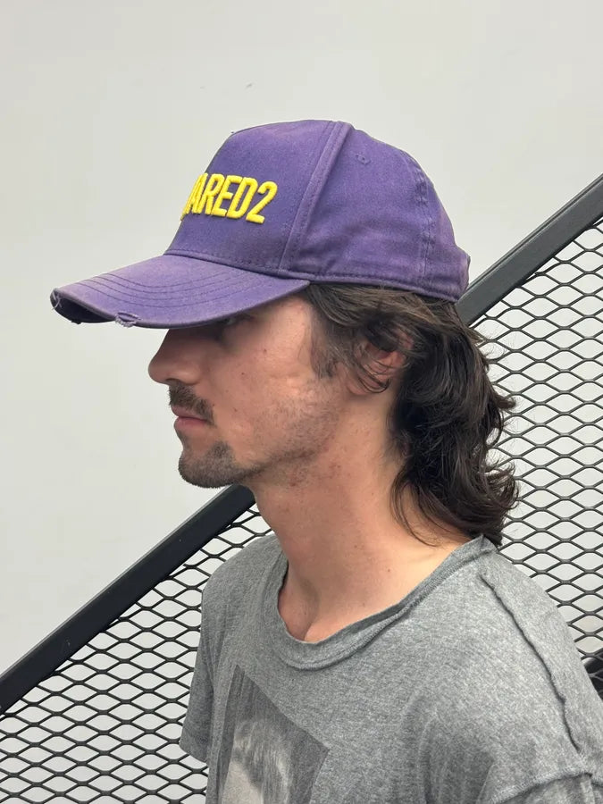 Dsquared2 Propaganda Yellow & Purple Cap wvkUPya 2