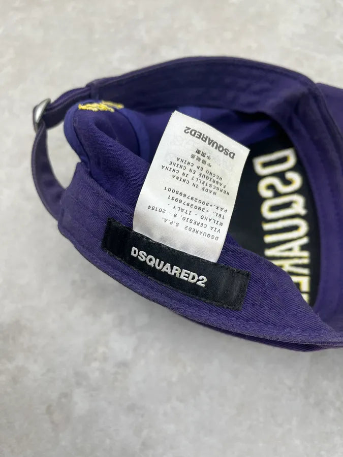 Dsquared2 Propaganda Yellow & Purple Cap wvkUPya 6