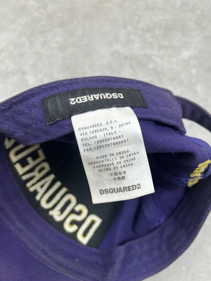 Dsquared2 Propaganda Yellow & Purple Cap wvkUPya 7