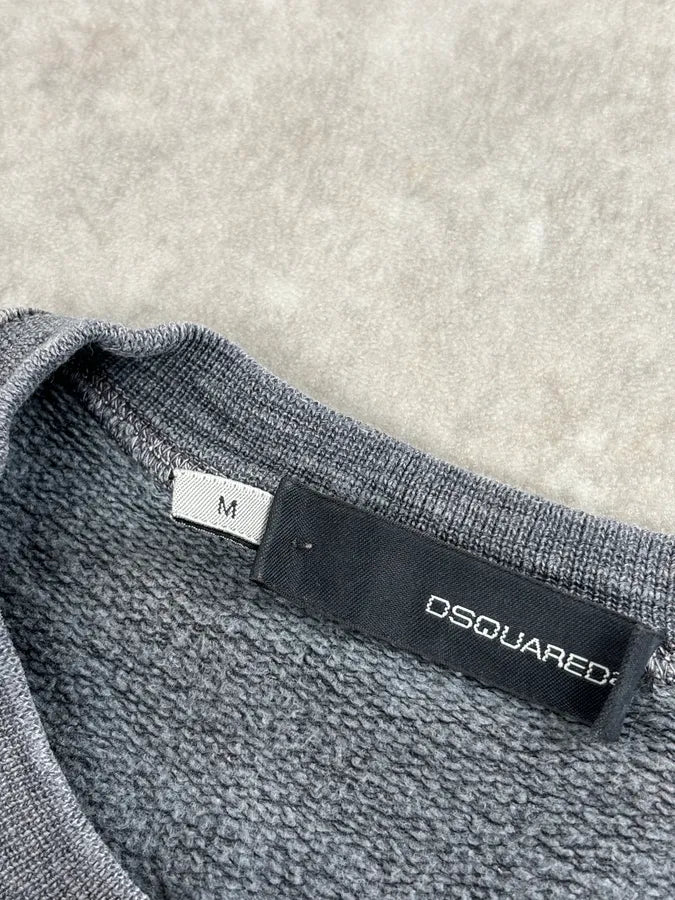 AW2008 Dsquared2 Punk Grey Rock Crewneck Sweater JzDaudL 7
