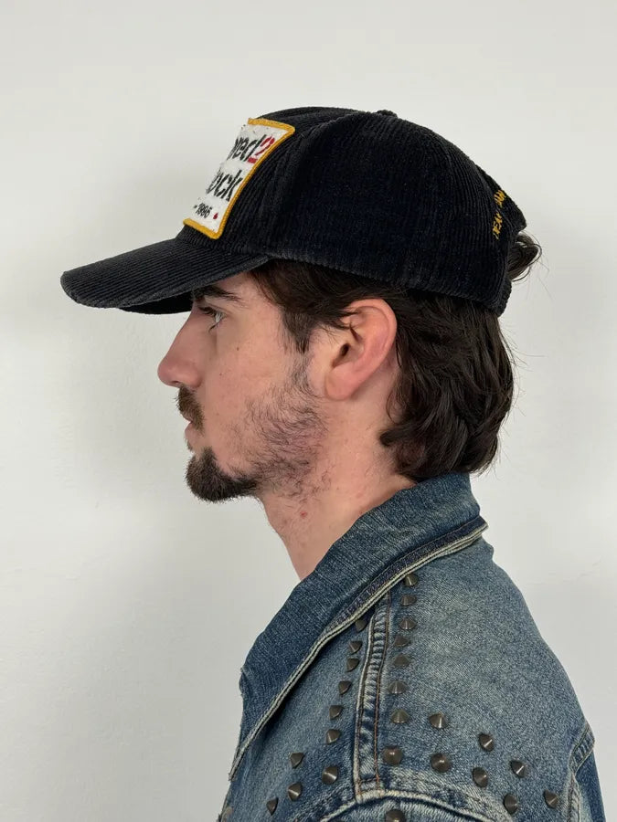 Dsquared2 Punk Rock Brown Velvet Cap vmucVQQ 2