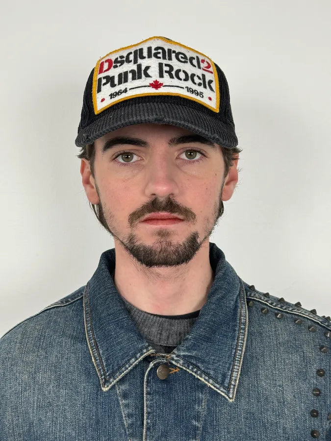 Dsquared2 Punk Rock Brown Velvet Cap vmucVQQ 1