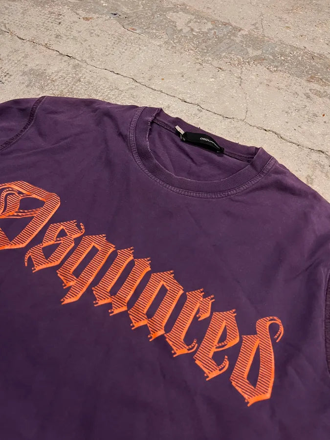 Dsquared2 Purple Gothic Propaganda Longsleeve T-Shirt CabopHr 4