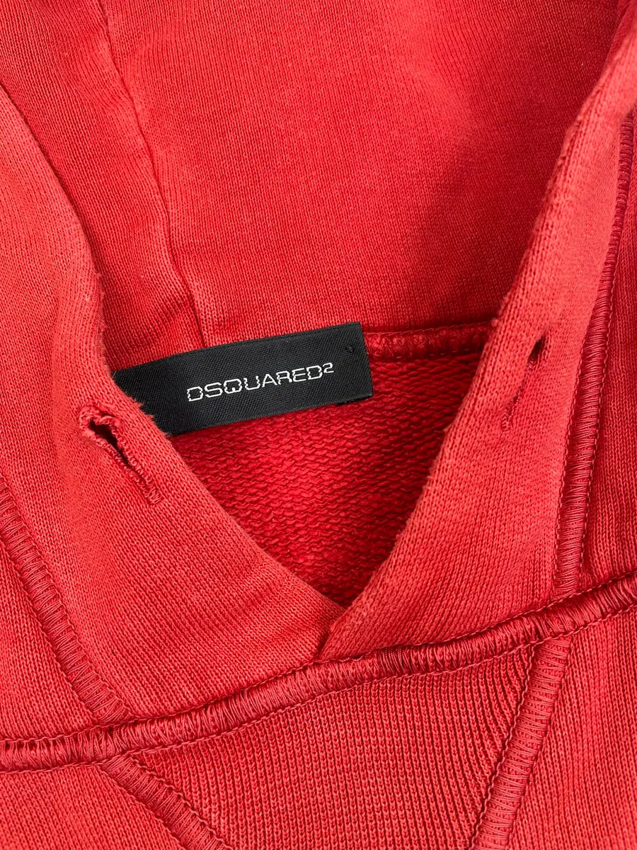AW2006 Dsquared2 Red Cozy Logo Hoodie UIDLesX 6