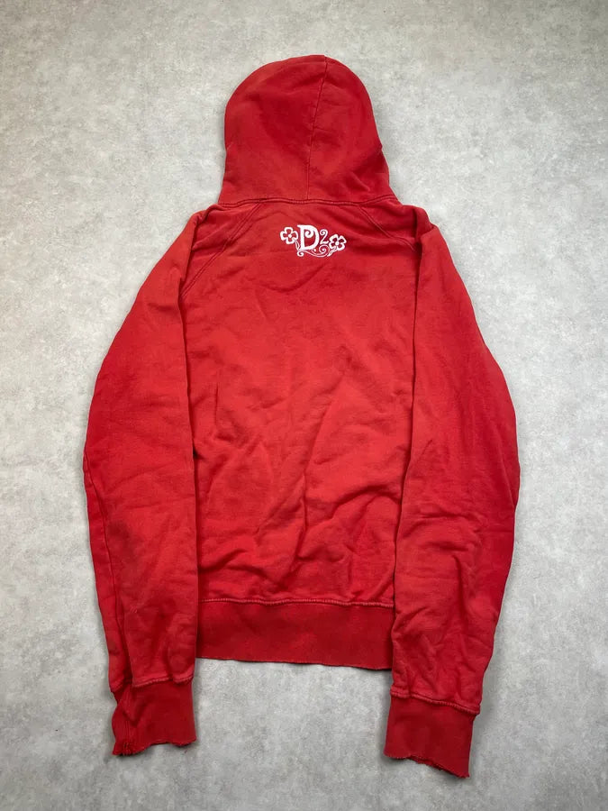 AW2006 Dsquared2 Red Cozy Logo Hoodie UIDLesX 7