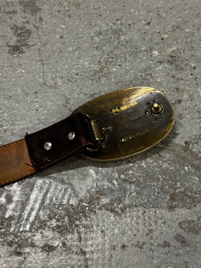 Dsquared2 Red Faded Leather Belt OBCEFEq 6