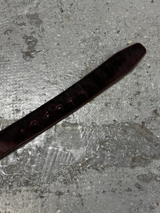 Dsquared2 Red Faded Leather Belt OBCEFEq 5