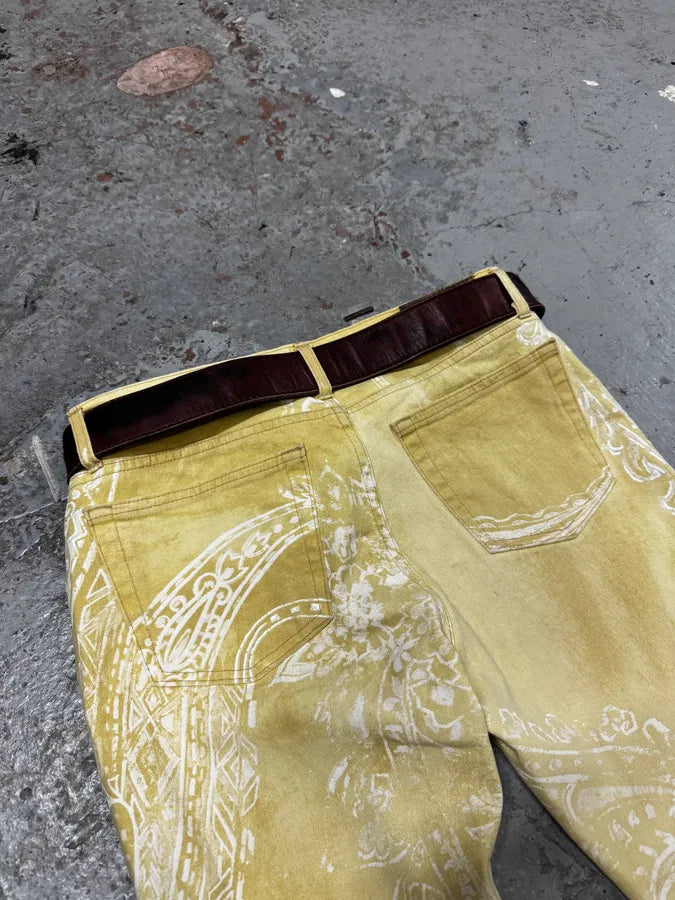 Dsquared2 Red Faded Leather Belt OBCEFEq 4