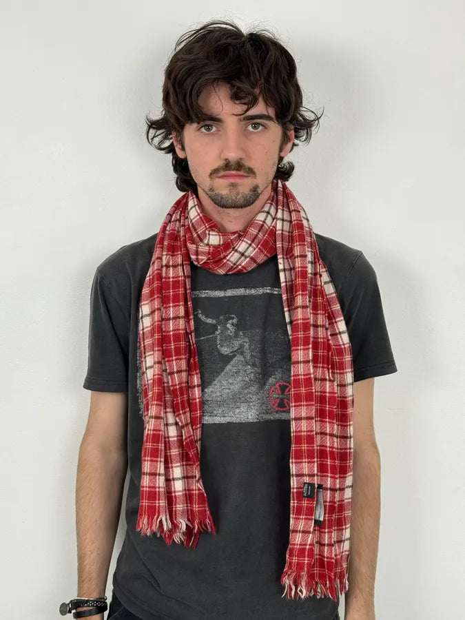 Dsquared2 Red Tartan Wool Plaid Scarf tNQqzyx 0