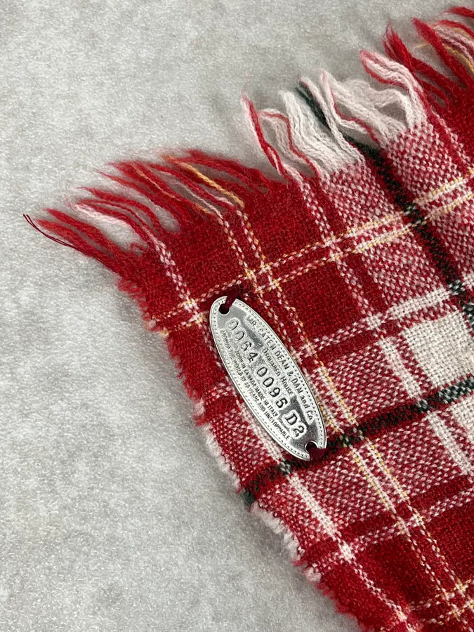 Dsquared2 Red Tartan Wool Plaid Scarf tNQqzyx 4