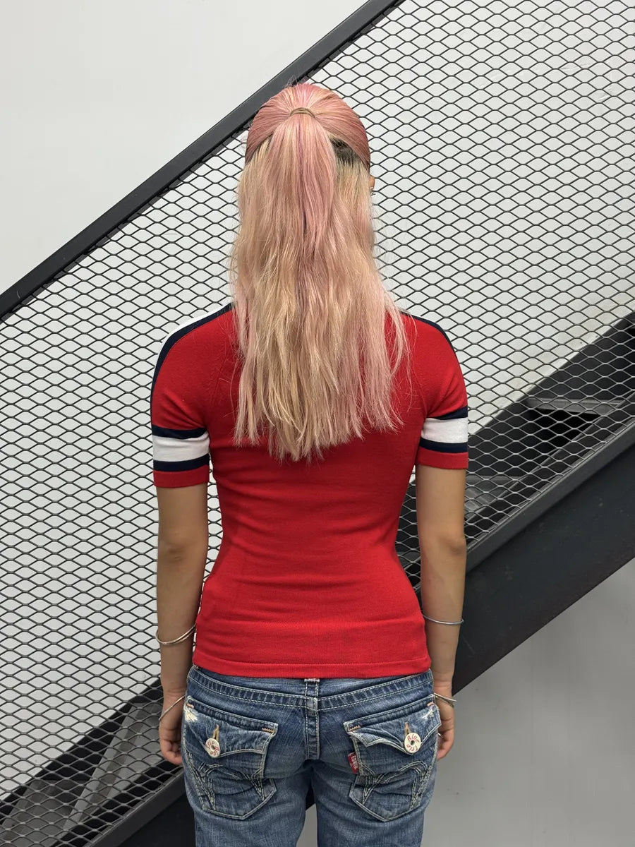 SS2007 Dsquared2 Red Whale Graphic Polo iaNBlHc 1