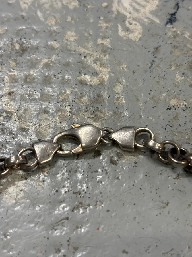 2000s Dsquared2 Silver Metal Pendant Necklace qTxhxLg 4