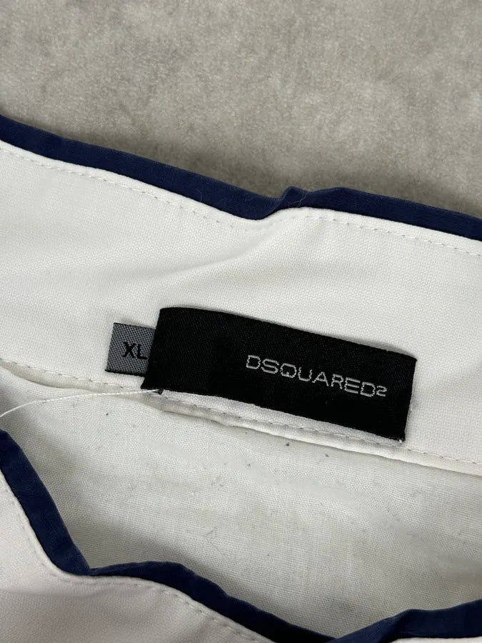 SS2008 Dsquared2 White Racing Patchwork Jacket QWitlEL 13