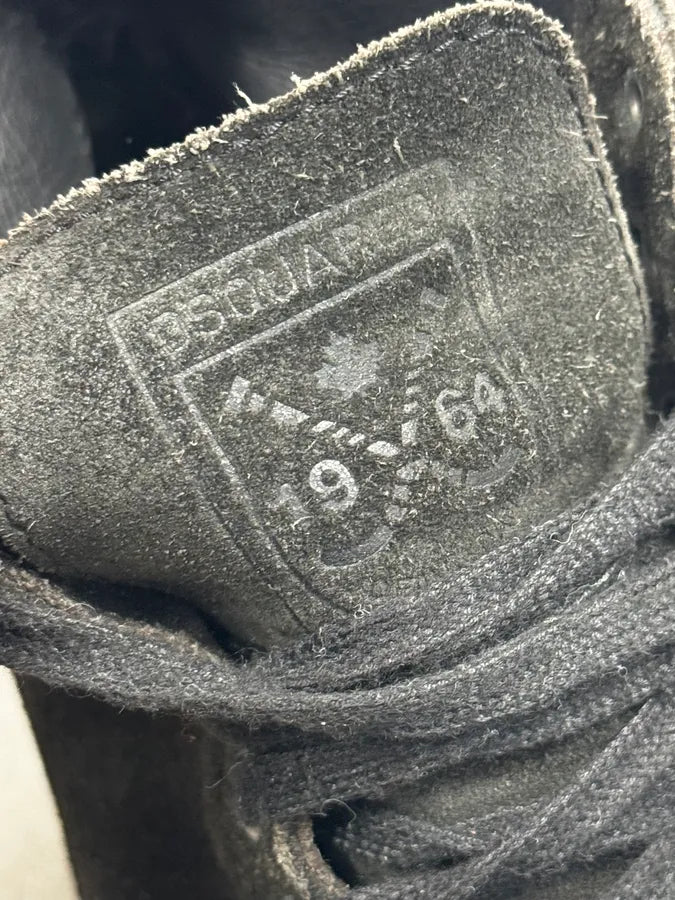 Dsquared2 Suede Brut Brown Grey Eroded Leather Boots EeHYDRA 4