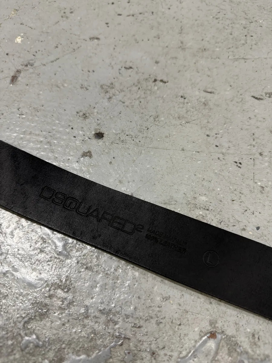 DSquared2 USA Relaxed Propaganda Leather Belt BjLVnMc 7