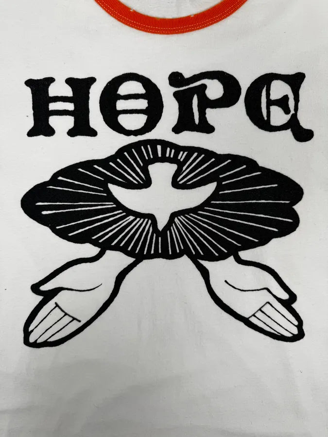 AW2005 Dsquared2 White & Orange « Hope » Flower T-Shirt SMaQeRT 6