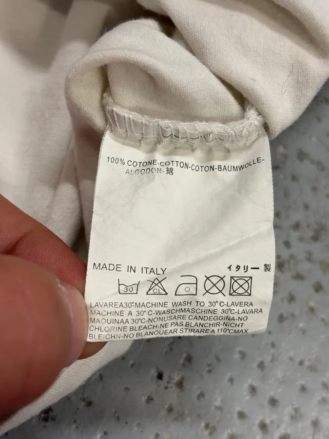 2000s Dsquared2 White & Red Indians Cowboy’s Drawing T-Shirt qwoFuCU 8