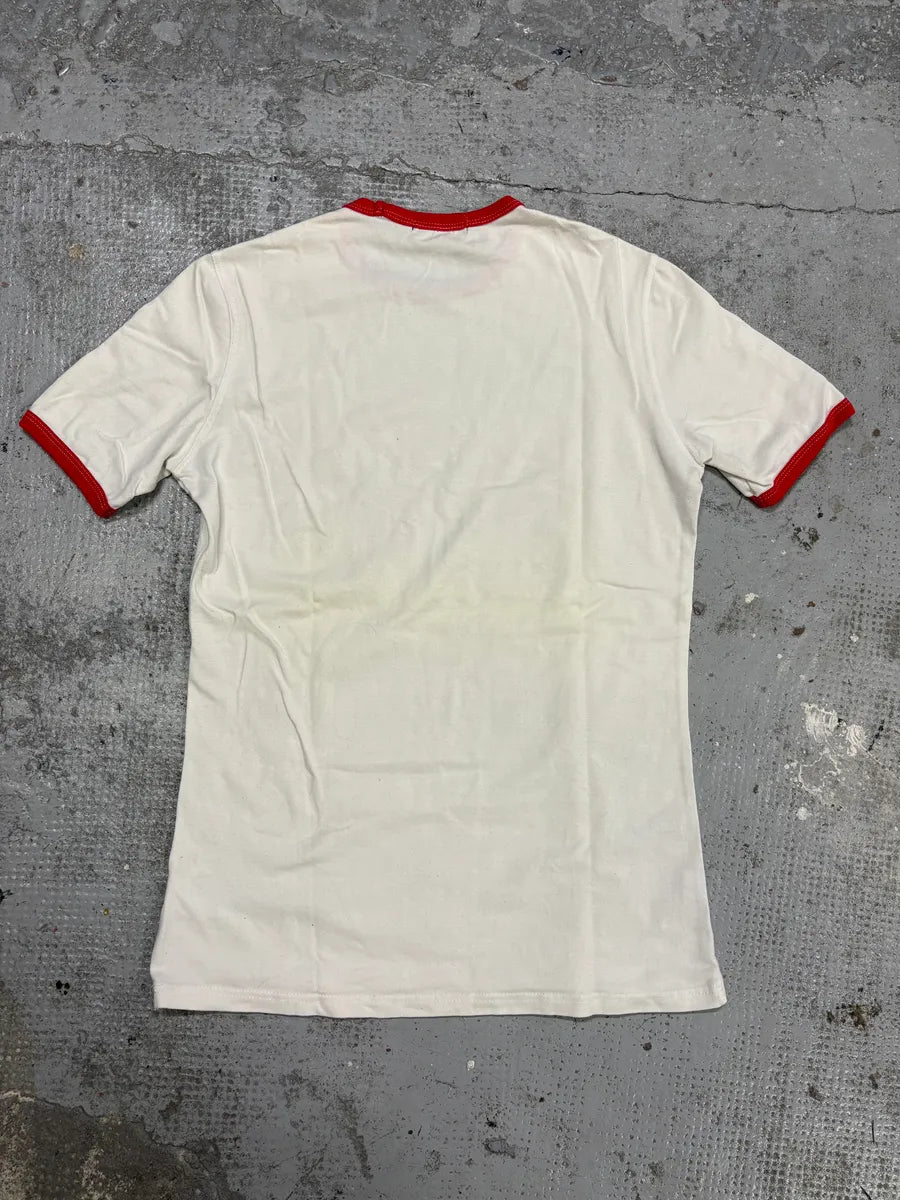 2000s Dsquared2 White & Red Indians Cowboy’s Drawing T-Shirt qwoFuCU 7