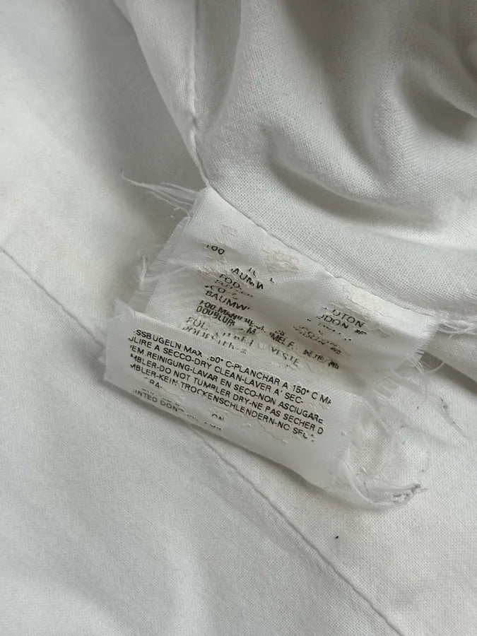 SS2008 Dsquared2 White Asymmetrical Nylon Contrast Stitch Jacket TJMphBK 12