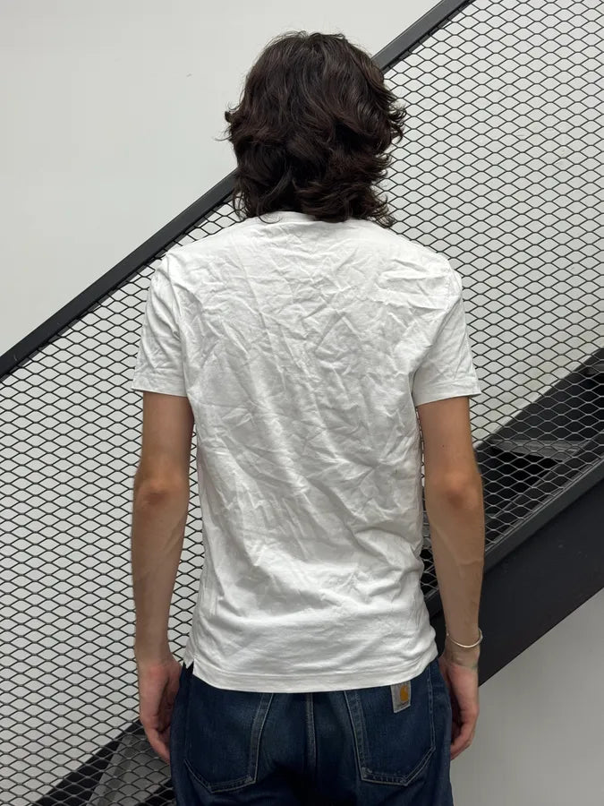 AW2013 Dsquared2 White V Neck Floral Print T-Shirt tFOWzxs 1